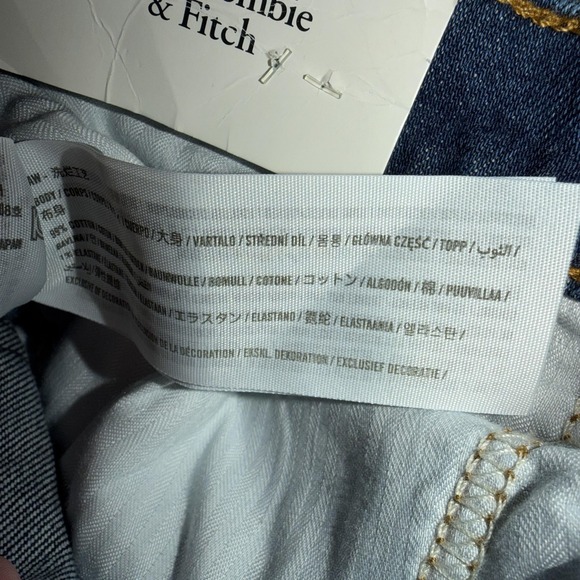 New Abercrombie & Fitch Jeans Womens 27 4R The 90s Straight High Rise Denim - Picture 8 of 11